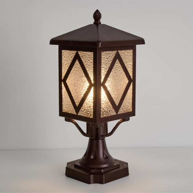 Светильник Heim 1х40Вт E27 IP44 ландшафтный Voltega VGL7210FL-01BR