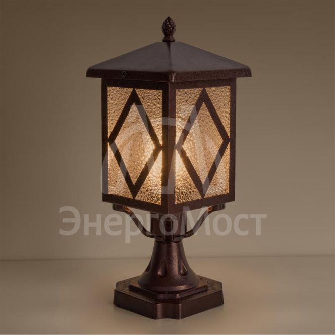 Светильник Heim 1х40Вт E27 IP44 ландшафтный Voltega VGL7210FL-01BR