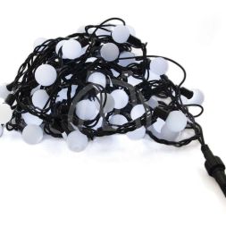 Гирлянда &amp;quot;Матовые шарики&amp;quot; OLDBL100-W-E 100LED 12м шарики бел. SHlights 4690601004307