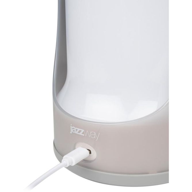 Фонарь светодиодный аккумуляторный кемпинговый Accu5-L60-gy 60SMDх0.5Вт 220/350/650лм 8000-9000К IP20 (Li-ion аккумулятор 3.7В 18650 3600мА.ч) диммер сер. JazzWay 5058323