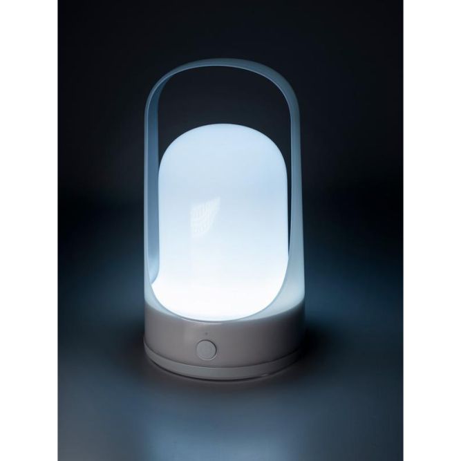 Фонарь светодиодный аккумуляторный кемпинговый Accu5-L60-gy 60SMDх0.5Вт 220/350/650лм 8000-9000К IP20 (Li-ion аккумулятор 3.7В 18650 3600мА.ч) диммер сер. JazzWay 5058323