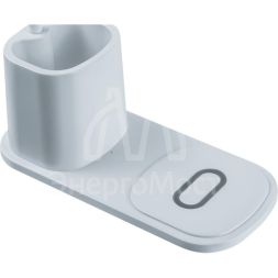 Светильник светодиодный 93 269 NDF-D037-10W-MK-WH-LED 10Вт 3000/4000/6000К 140лм настольный сенсор USB беспров. заряд. моб. устр. с подставкой для канц. на основании бел. NAVIGATOR 93269