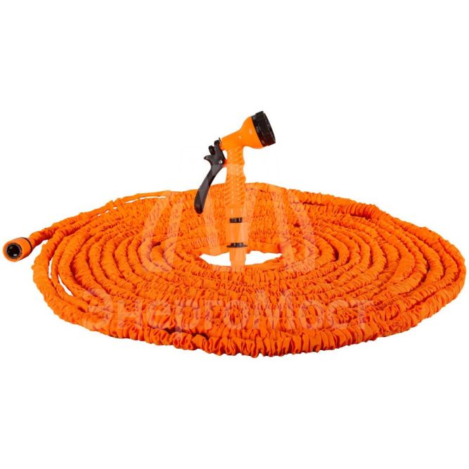 Набор для полива с растягивающимся шлангом 50м Вихрь