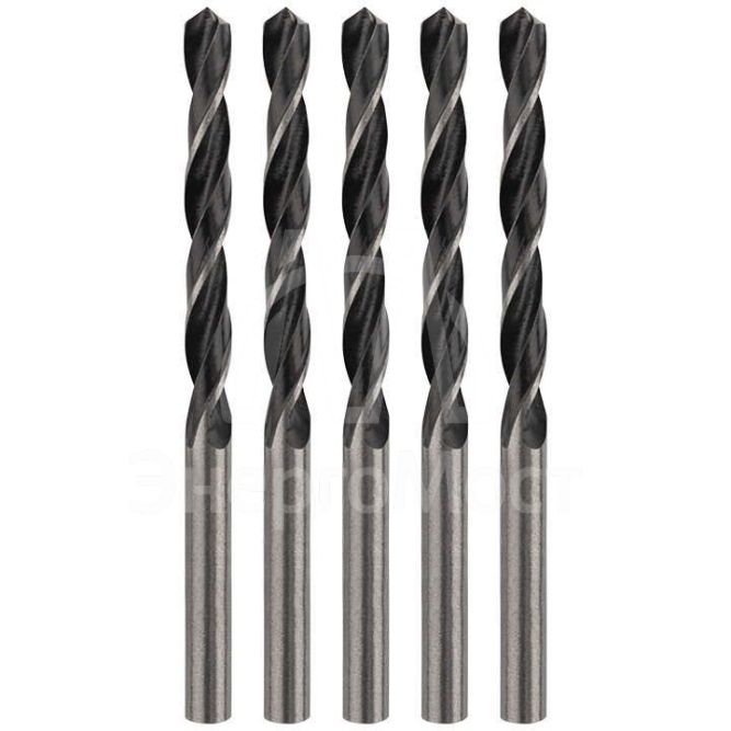 Сверло по металлу 10.0мм HSS (уп.5шт) DIN 338 Rexant 91-0629