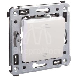 Переключатель 1-кл. 2мод. СП Avanti &amp;quot;Белое облако&amp;quot; 16А IP20 бел. DKC 4400113