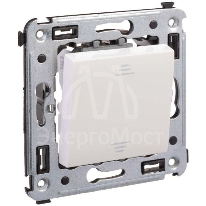 Переключатель 1-кл. 2мод. СП Avanti &amp;quot;Белое облако&amp;quot; 16А IP20 бел. DKC 4400113