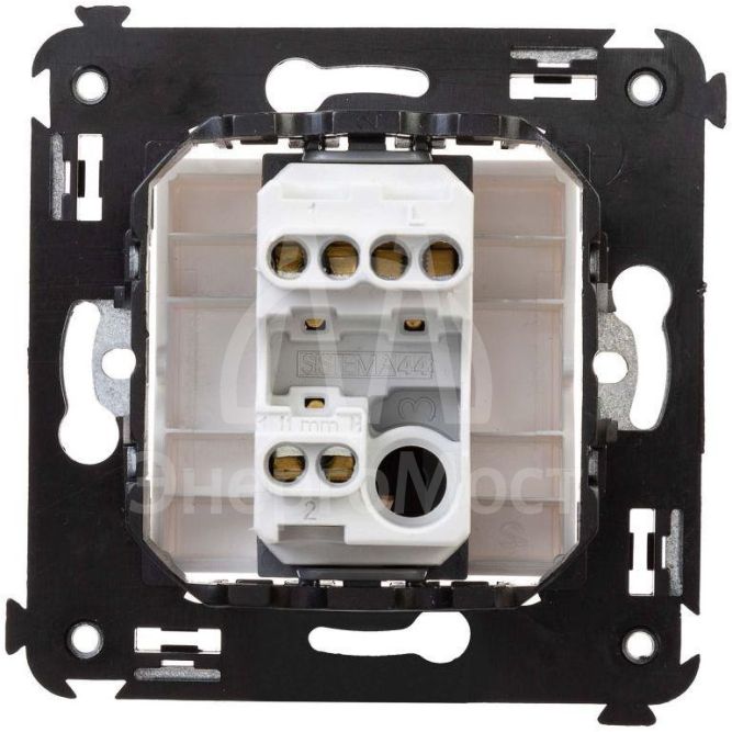 Переключатель 1-кл. 2мод. СП Avanti &amp;quot;Белое облако&amp;quot; 16А IP20 бел. DKC 4400113