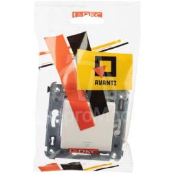 Переключатель 1-кл. 2мод. СП Avanti &amp;quot;Белое облако&amp;quot; 16А IP20 бел. DKC 4400113