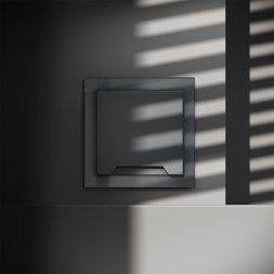 Розетка 1-м СП S70 16А с заземл. защ. шторки + крышка механизм графит Voltum VLS040307