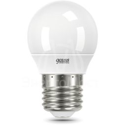 Лампа светодиодная Elementary 10Вт Шар 6500К E27 750лм Gauss 53230