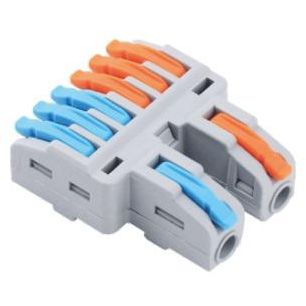 Клемма монтажная СМК PTC-2P 4226 BL/2 450В 32А 0.08-2.5(4.0)кв.мм JazzWay 5073784