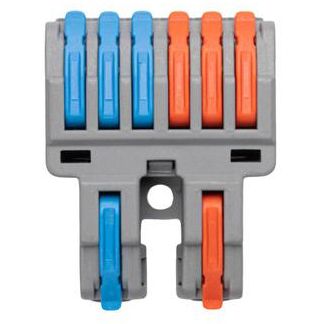 Клемма монтажная СМК PTC-2P 4226 BL/2 450В 32А 0.08-2.5(4.0)кв.мм JazzWay 5073784