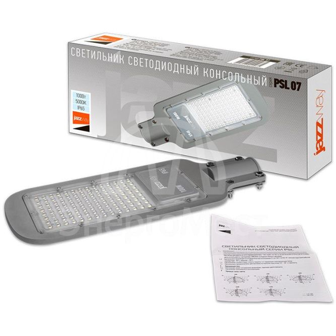 Светильник светодиодный PSL 07 100Вт 5000К IP65 AC180-260 уличный ДКУ JazzWay 5041097