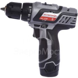 Дрель-шуруповерт аккумуляторная ДА-12ЭР 28 (Li-ion 2 аккум. 2А.ч) ИНТЕРСКОЛ 434.2.2.20