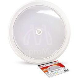 Светильник светодиодный СПБ-2Д-КРУГ 24Вт 230В 4000К 1700лм 310мм с датчиком бел. IN HOME 4690612020716