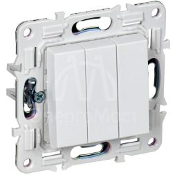 Выключатель 3-кл. SKANDY 10А SK-V11W арктич. бел. IEK SK-V30-0-10-K01