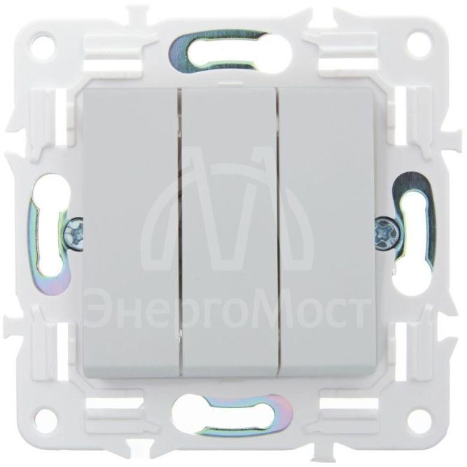 Выключатель 3-кл. SKANDY 10А SK-V11W арктич. бел. IEK SK-V30-0-10-K01