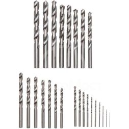 Набор сверл по металлу 1-13мм (через 0.5мм) HSS цилиндрический хвостовик метал. кейс 25шт Kranz KR-91-0637