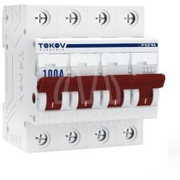 Выключатель нагрузки модульный 4П 100А TOKOV Electric TKE-PZ60-MDSI-4-100