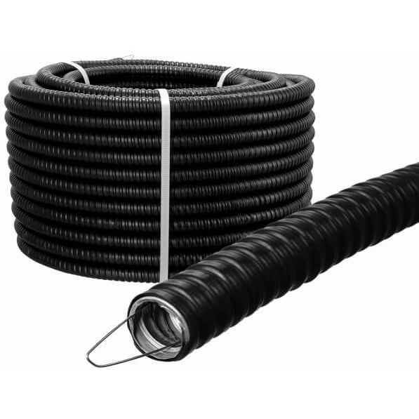 Металлорукав в ПВХ-изоляции РЗ-ЦПнг 25 черн. (уп.50м) TOKOV ELECTRIC TKE-MR-PVC-25-50-C05