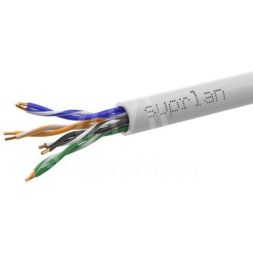 Кабель витая пара U/UTP кат.5E 4х2х24AWG solid Cu нг(А)-LSLTx In. Premium 305м (м) SUPRLAN 01-0340-3