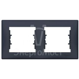 Рамка 2-м Sedna горизонт. графит SchE SDN5800370