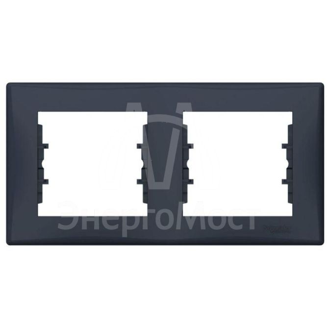 Рамка 2-м Sedna горизонт. графит SchE SDN5800370