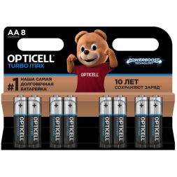 Элемент питания алкалиновый AA/LR6 (блист. 8шт) Turbo Max Opticell 6053007