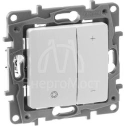 Механизм светорегулятора СП Etika 400Вт нажимн. бел. Leg 672218