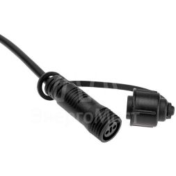 Гирлянда уличная &amp;quot;Лофт&amp;quot; 20 прозр. ламп х 5LED влагостойкая IP44 провод черн. каучук Neon-Night 331-357