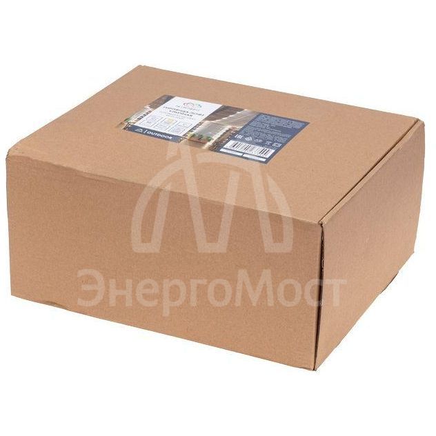 Гирлянда уличная &amp;quot;Лофт&amp;quot; 20 прозр. ламп х 5LED влагостойкая IP44 провод черн. каучук Neon-Night 331-357