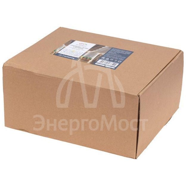 Гирлянда уличная &amp;quot;Лофт&amp;quot; 20 прозр. ламп х 5LED влагостойкая IP44 провод черн. каучук Neon-Night 331-357