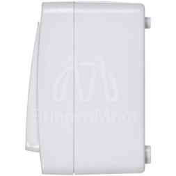 Розетка 3-м ОП Гермес Plus РСб23-3-ГПБб с защ. крышкой с заземл. IP54 бел. IEK ERMP32-K01-16-54-EC