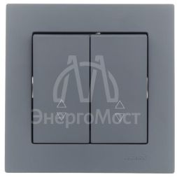 Переключатель проходной 2-кл. СП Vesna механизм графит LEZARD 742-3488-106