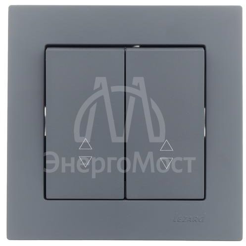 Переключатель проходной 2-кл. СП Vesna механизм графит LEZARD 742-3488-106