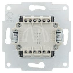 Переключатель проходной 2-кл. СП Vesna механизм графит LEZARD 742-3488-106