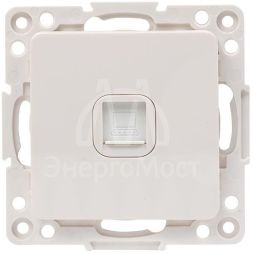 Механизм розетки RJ-45 1-м Стокгольм бел. PROxima EKF EYK01-035-10
