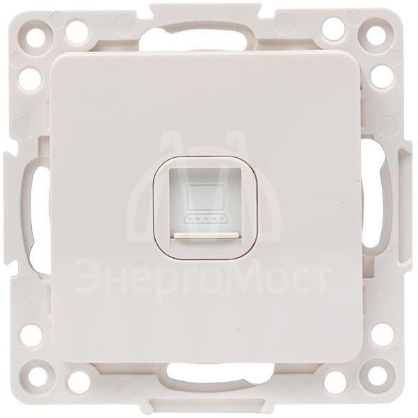 Механизм розетки RJ-45 1-м Стокгольм бел. PROxima EKF EYK01-035-10