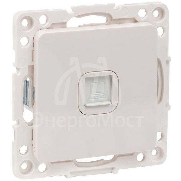 Механизм розетки RJ-45 1-м Стокгольм бел. PROxima EKF EYK01-035-10