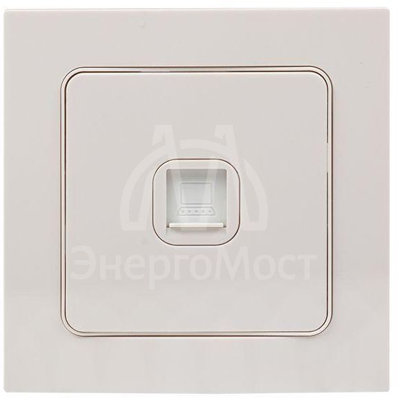 Механизм розетки RJ-45 1-м Стокгольм бел. PROxima EKF EYK01-035-10