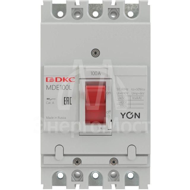Выключатель автоматический в литом корпусе YON MDE100N050 DKC MDE100N050