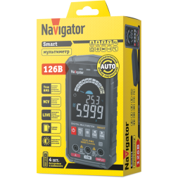 Мультиметр 95 770 NMT-Mm-126B True RMS Smart цветной дисплей Navigator 95770