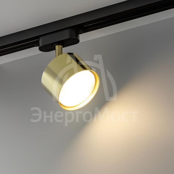 Светильник трековый ARTLINE поворотный 85х85х55мм GX53 230В алюм. 4кв.м зол. Ritter 59860 6