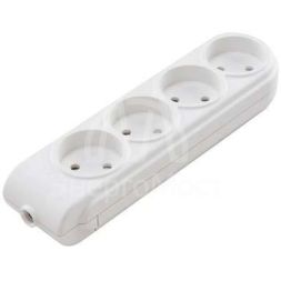 Колодка удлинителя 4-м без заземл. защ. шторки Makel N4010000