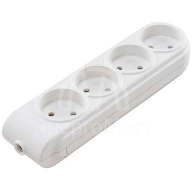 Колодка удлинителя 4-м без заземл. защ. шторки Makel N4010000