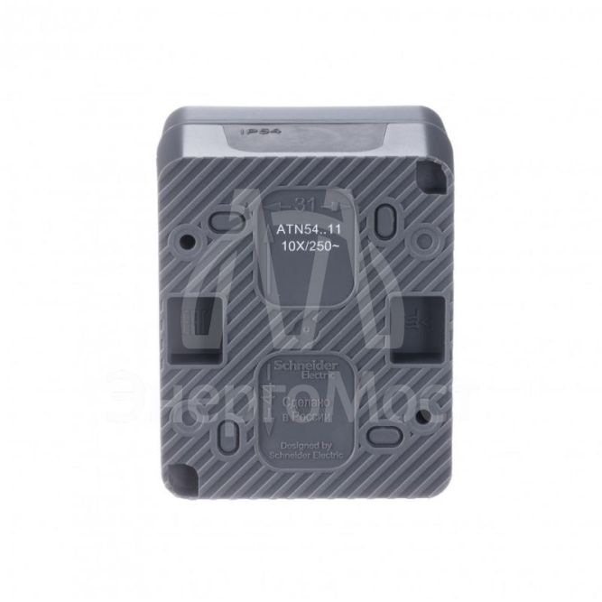 Выключатель 1-кл. ОП AtlasDesign Profi54 10 АХ антрацит SchE ATN544011