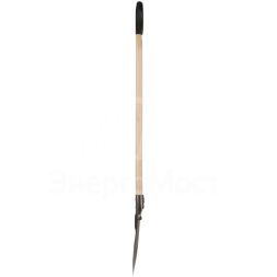 Лопата штыковая &amp;quot;рельсовая сталь&amp;quot; с деревянным черенком 210х385х1440мм FIT 77193