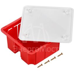 Коробка распаячная СП 92х92х45 IP20 КМ41001 (с саморезами с крышкой) IEK UKT11-092-092-040