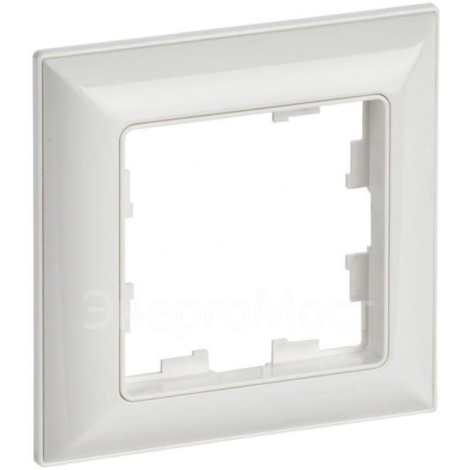 Рамка 1-м BRITE РУ-1-Бр бел./бел. IEK BR-M12-12-K01