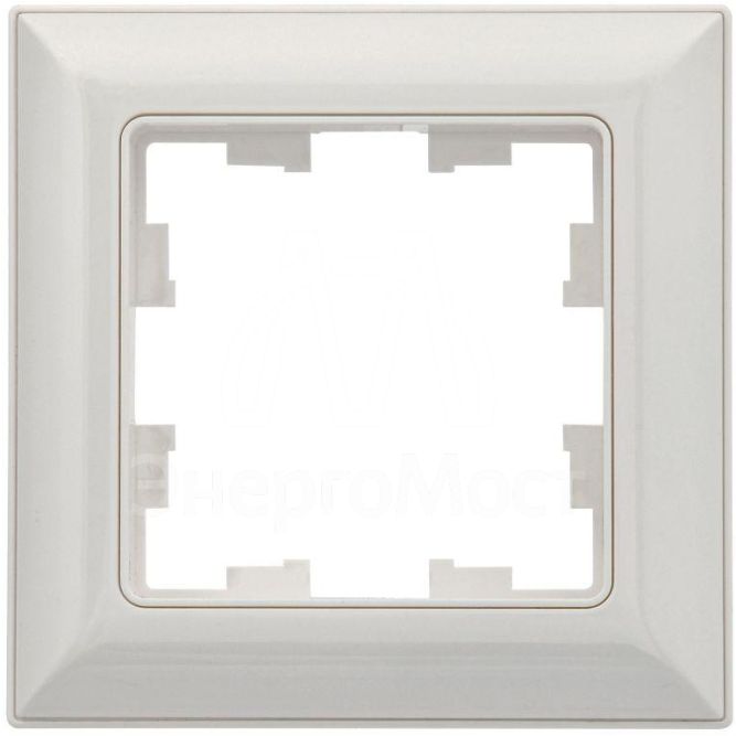 Рамка 1-м BRITE РУ-1-Бр бел./бел. IEK BR-M12-12-K01